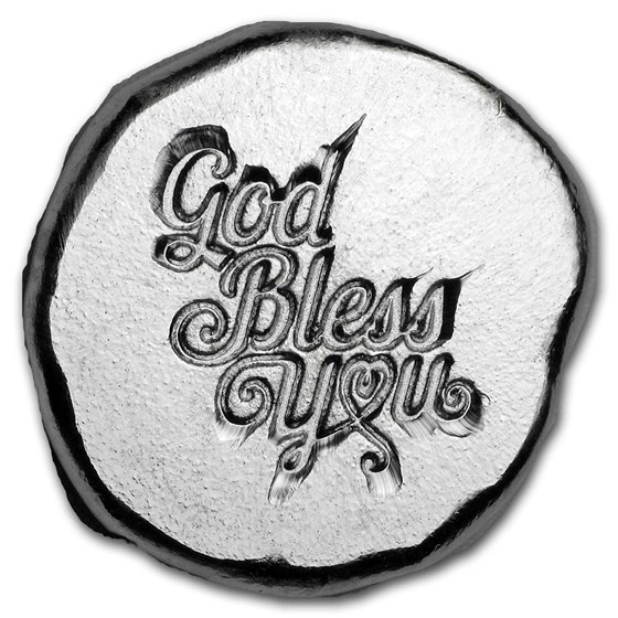 1/2 oz Hand Poured Lucky Pieces - 9Fine Mint (God Bless You) 1/2 oz Hand Poured Lucky Pieces - 9Fine Mint (God Bless You)