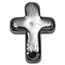1/2 oz Hand Poured Silver Cross