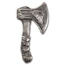 1/2 oz Hand Poured Silver - Viking Axe