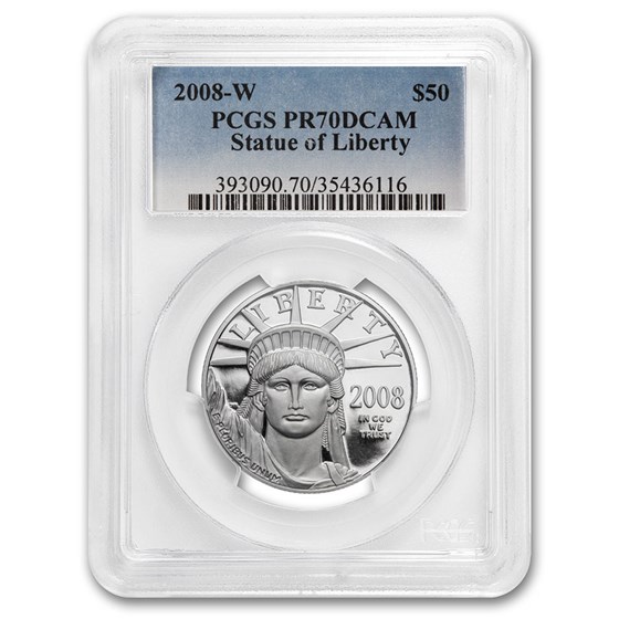 1/2 oz Proof American Platinum Eagle PR-70 PCGS (Random Year) 1/2 oz Proof American Platinum Eagle PR-70 PCGS (Random Year)
