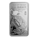 1/2 oz Silver Bar - APMEX (2020 Year of the Rat)