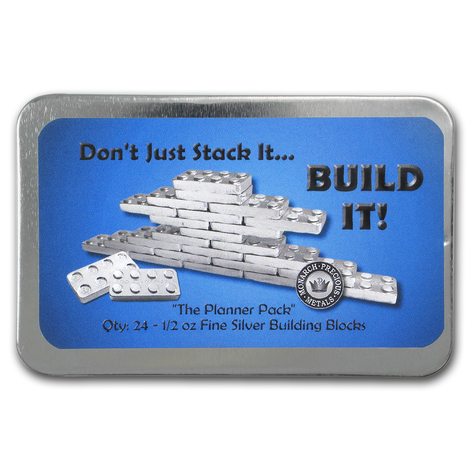 APMEX - 1/2 oz Silver Building Block Bars - 24-Piece Planner Pack