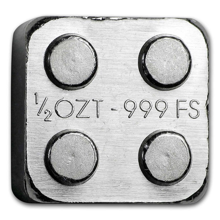 1/2 oz Silver Building Block Bars (2x2)