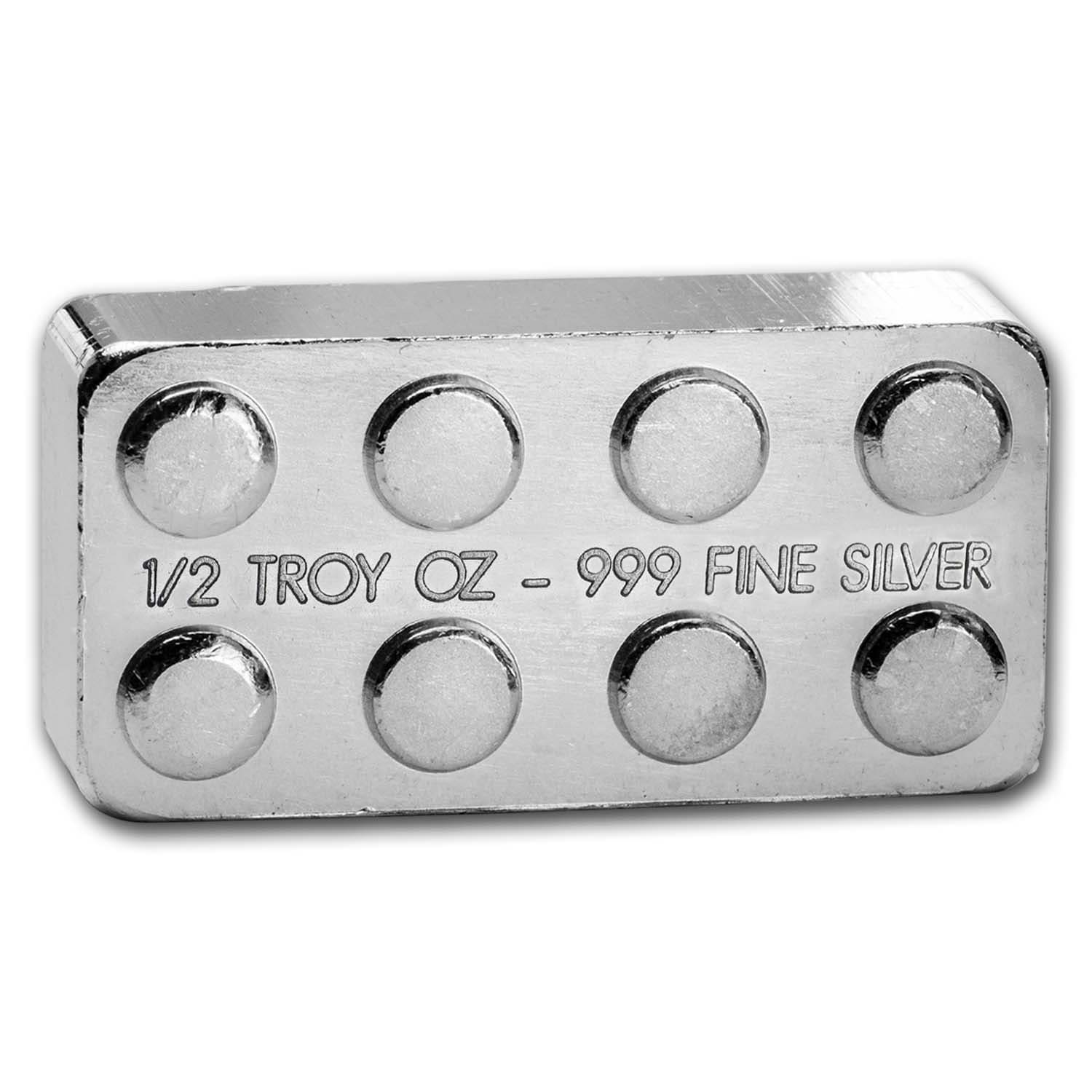 APMEX - 1/2 oz Silver Building Block Bars (2x4)
