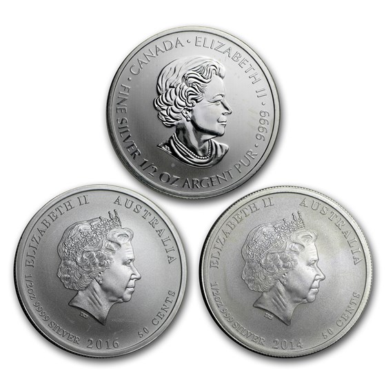 Buy 1/2 oz Silver Coin - Random Mint | APMEX