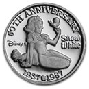 1/2 oz Silver - Disney's Snow White 50th Anniv (Random Motif)