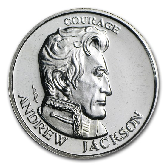 1/2 oz Silver Round - Andrew Jackson (Liberty Lobby) 1/2 oz Silver Round - Andrew Jackson (Liberty Lobby)