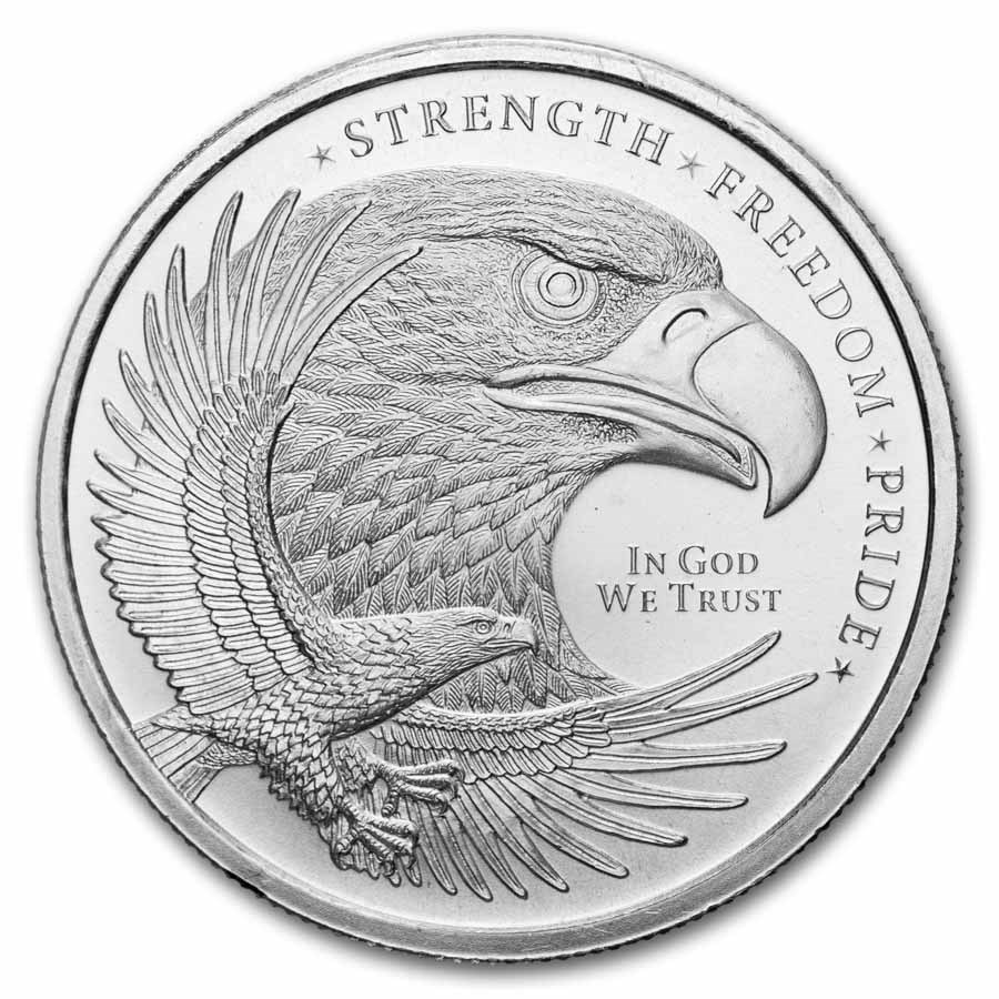 1/2 oz Silver Round - Eagle (Strength, Freedom, & Pride)