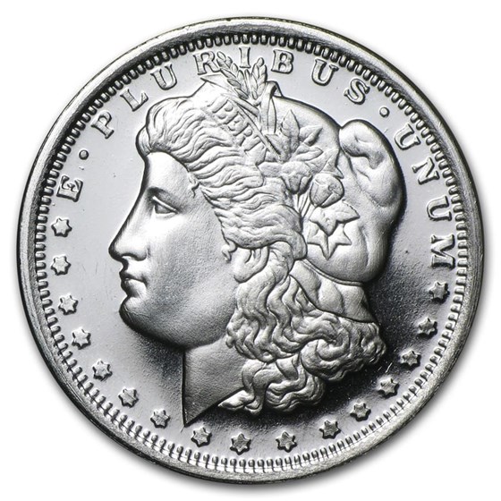 1/2 oz Silver Round - Morgan Dollar Design 1/2 oz Silver Round - Morgan Dollar Design