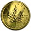 1/20 oz Gold Canadian Maple Leaf (Abrasions, Random Years)