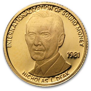 Buy 1/20 oz Gold Round - Nicholas L. Deak | APMEX