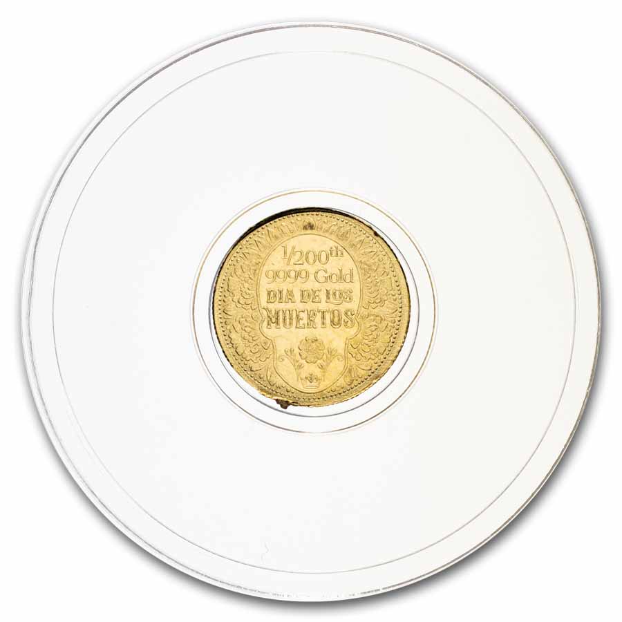 1/200 oz Gold Round: Day of the Dead Rose Skull - MPM | eBay