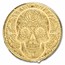 1/200 oz Gold Round: Day of the Dead Rose Skull - MPM
