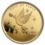 1/25 oz Gold Round - Holy Land Mint Dove of Peace (2025,In Assay)