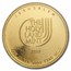1/25 oz Gold Round - Holy Land Mint Dove of Peace (In Assay)