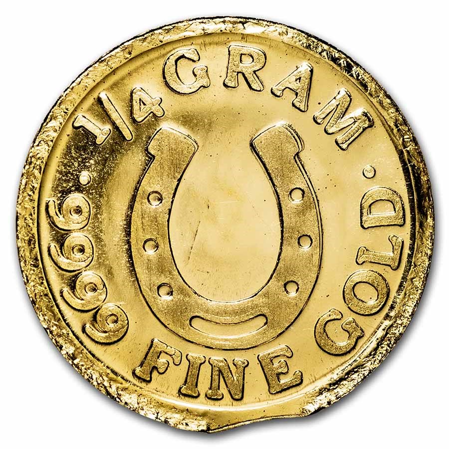 1/4 gram Gold Round: Lucky Horseshoe - MPM