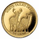 1/4 gram Gold Round: White-Tailed Deer - MPM