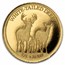 1/4 gram Gold Round: White-Tailed Deer - MPM