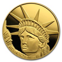 1/4 oz $25 Solomon Islands Proof Gold Lady Liberty (In Capsule)