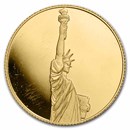 1/4 oz $25 Solomon Islands Proof Gold Lady Liberty (No Capsule)