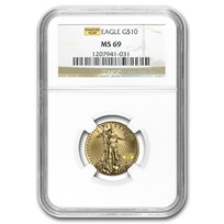 1/4 oz American Gold Eagle MS-69 NGC (Random Year)