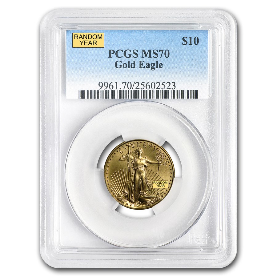 1/4 oz American Gold Eagle MS-70 PCGS (Random Year)