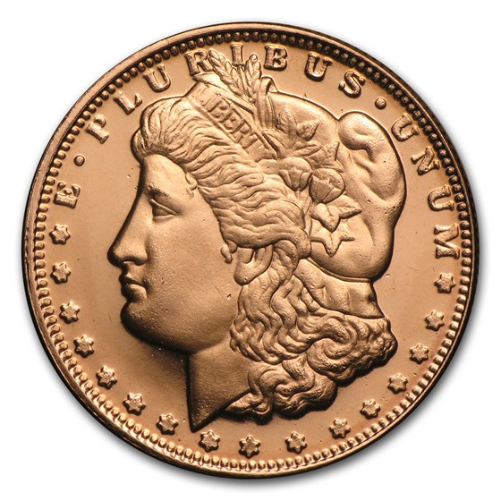 1/4 oz Copper Round - Morgan Dollar (20 count tube) 1/4 oz Copper Round - Morgan Dollar (20 count tube)
