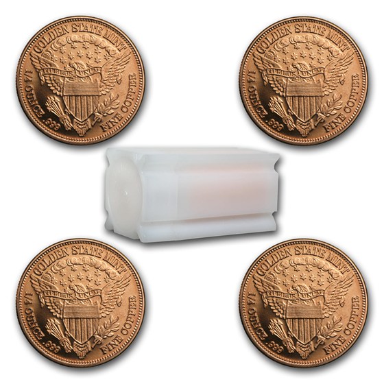Buy 1/4 oz Copper Round - Random Design (20 count tube) | APMEX