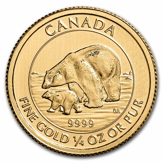 1/4 oz Gold $10 Canadian BU (Random Year, Abrasions) 1/4 oz Gold $10 Canadian BU (Random Year, Abrasions)