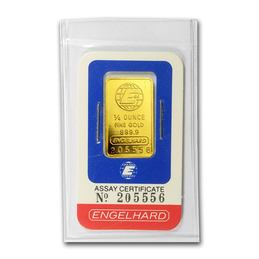1/4 oz Gold Bar - Engelhard (In Assay)