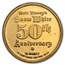 1/4 oz Gold - Disney's Snow White 50th Anniv (Dopey, w/Box & COA)