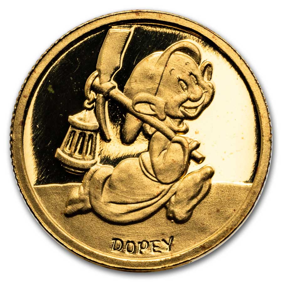 Buy 1/4 oz Gold Dopey - Snow White 50th Anniversary | APMEX