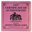 1/4 oz Gold Round - Albuquerque Balloon Fiesta (Random Motif)