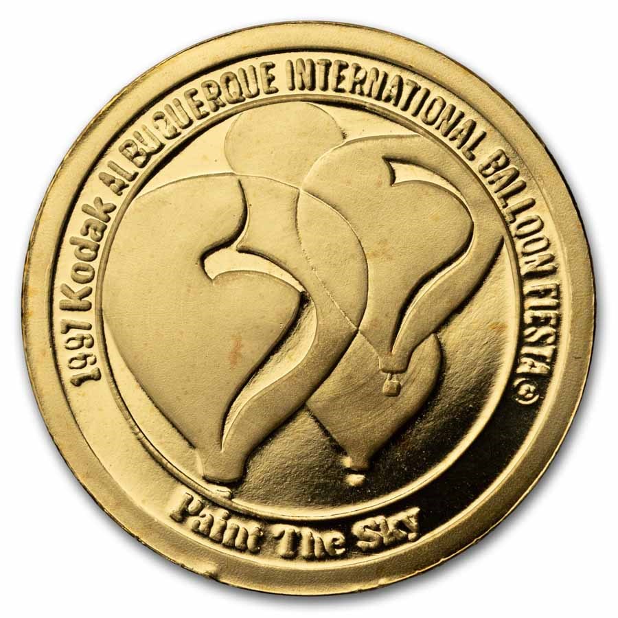 1/4 oz Gold Round - Albuquerque Balloon Fiesta (Random Motif)