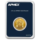 1/4 oz Gold Round - APMEX (In TEP Package)