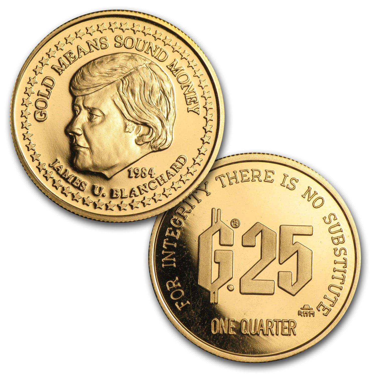 Buy 1/4 oz Gold Round - Gold Standard Corporation (.900 Fine