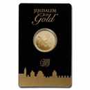 1/4 oz Gold Round - Holy Land Mint Dove of Peace (In Assay)