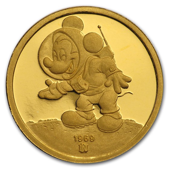 1/4 oz Gold Round - Walt Disney (Mickey, A Mouse of All Trades) 1/4 oz Gold Round - Walt Disney (Mickey, A Mouse of All Trades)