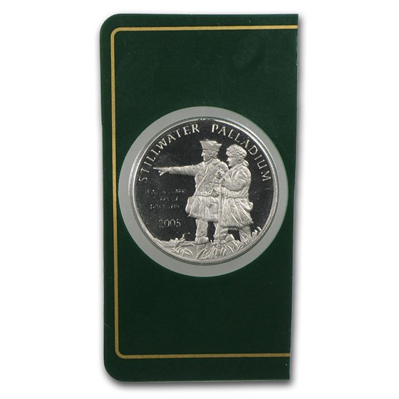 1/4 oz Palladium Round - Johnson Matthey Lewis & Clark (Single) 1/4 oz Palladium Round - Johnson Matthey Lewis & Clark (Single)
