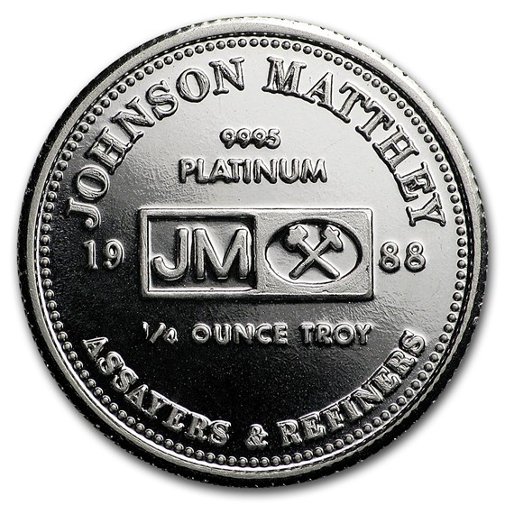 Buy 1/4 oz Platinum Round - Johnson Matthey Dragon (.9995 Fine) | APMEX