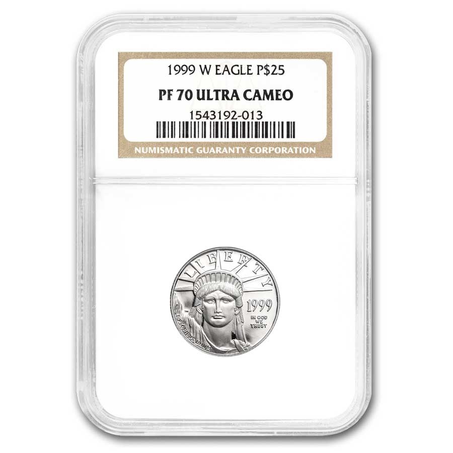 1/4 oz Proof American Platinum Eagle PF-70 NGC (Random Year)