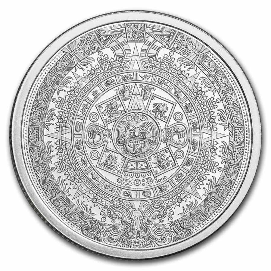 1/4 oz Silver Round - Aztec Calendar