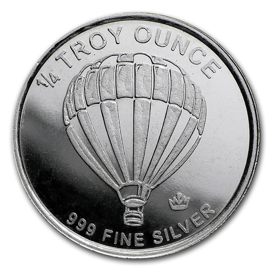 1/4 oz Silver Round - Hot Air Balloon 1/4 oz Silver Round - Hot Air Balloon
