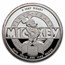 1/4 oz Silver Round - Mickey Mouse 60 Yrs Ambassador of Peace