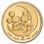 1/4 oz Silver Round- Mickey Mouse (Gold Plated, Rarities Mint)