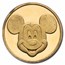 1/4 oz Silver Round- Mickey Mouse (Gold Plated, Rarities Mint)