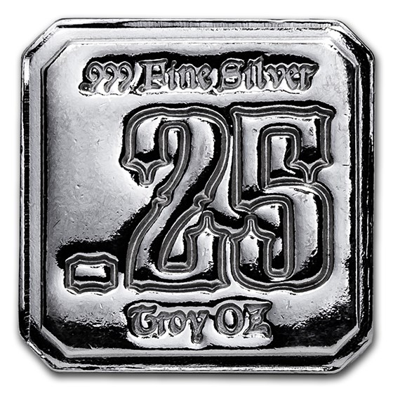 1/4 oz Silver Square - High Luster (Suns of Liberty Mint) 1/4 oz Silver Square - High Luster (Suns of Liberty Mint)