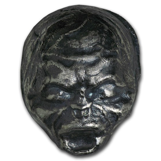 1.5 oz Silver - MK Barz & Bullion (3D Alien) 1.5 oz Silver - MK Barz & Bullion (3D Alien)