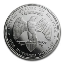 Buy 1.5 oz Silver Round - $100 Union George T. Morgan Gem Proof 
