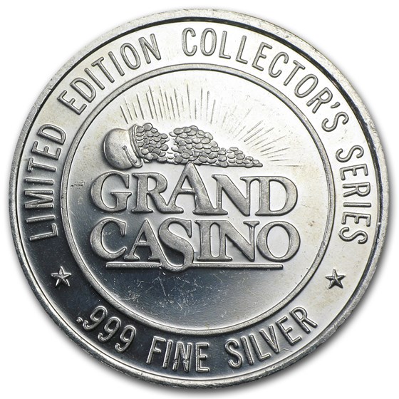 Buy 1.5 oz Silver Round Grand Casino Gaming Token APMEX